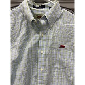 cajun clothing company pastel plaid short sleeve button up‎ large